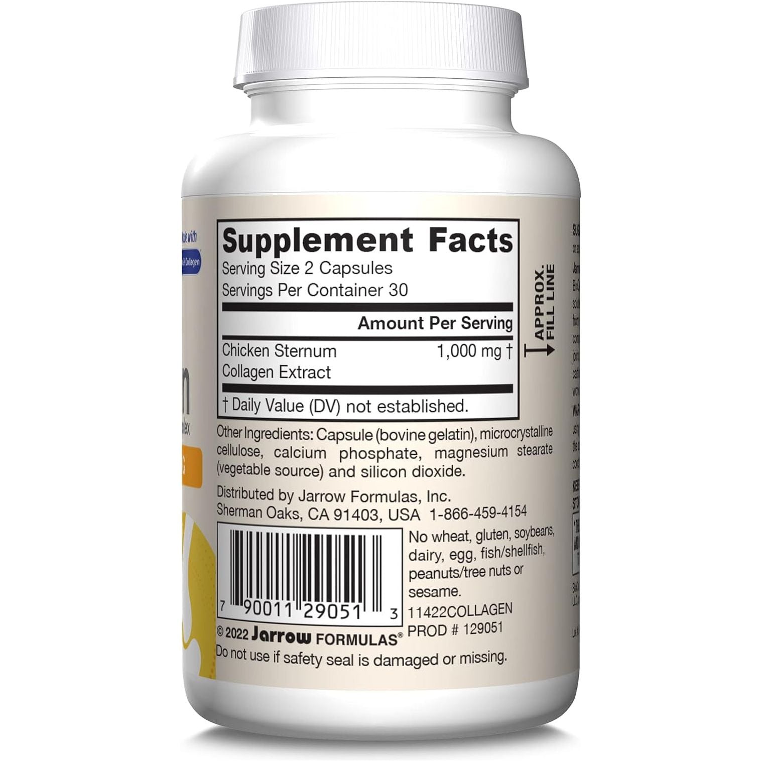 Jarrow Formulas Type II Collagen Complex 1000 Mg Supplements, Supports Skin and Joint Health, 60 Capsules