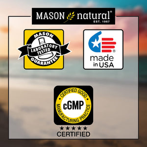 MASON NATURAL Lecithin with Kelp/Vitamin B6 plus Apple Cider Vinegar - Dual Action Formula 100 Softgels