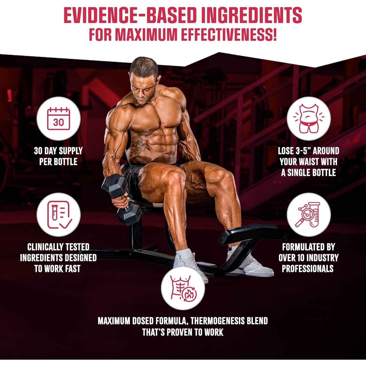 Biosync - Male Burner UNLEASHED | Fat Burner for Men Weight Loss Pills 60 Capsules