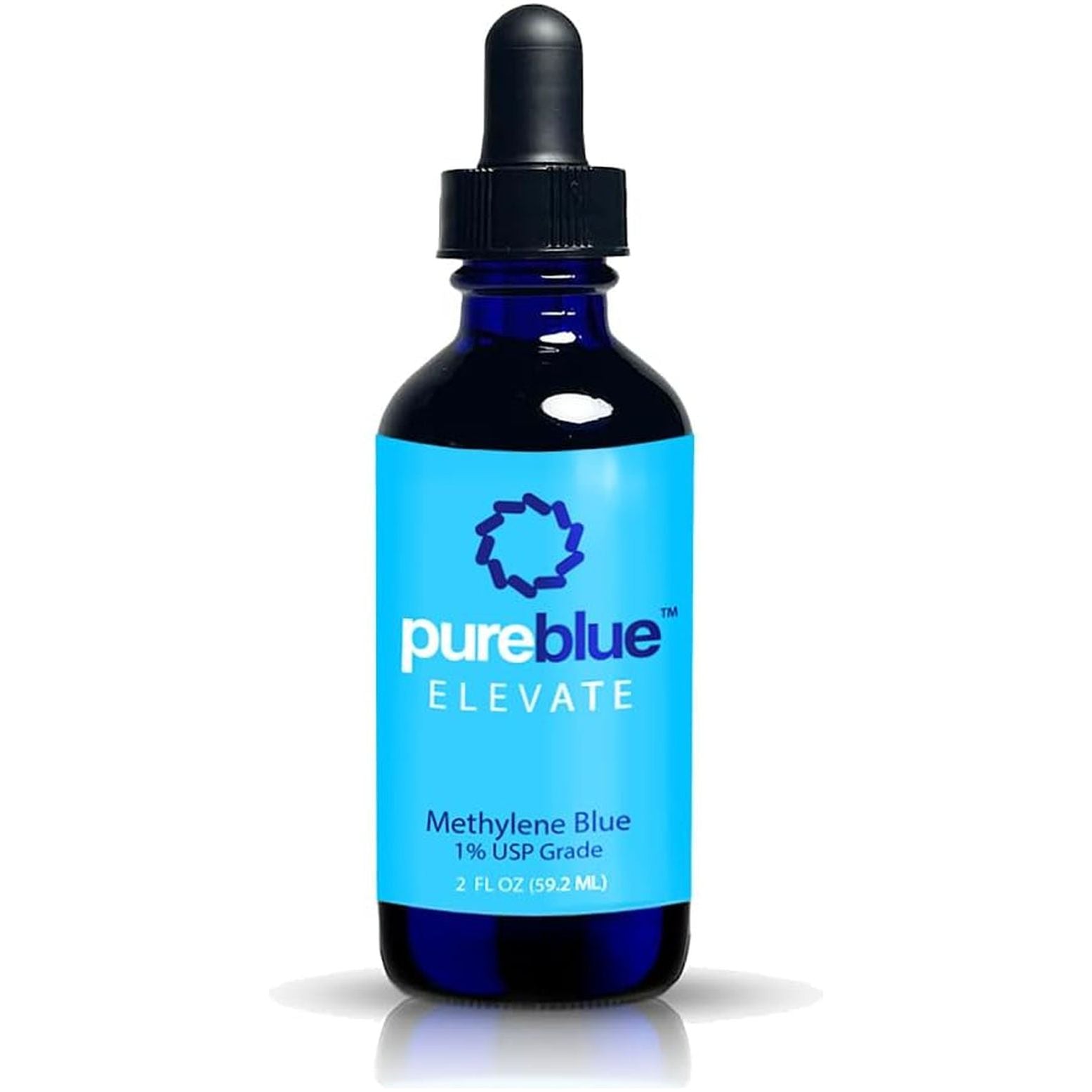 Pureblue Methylene Blue Pharmaceutical Grade, Anti-Aging and Cognitive Enhancing Properties (2 Fl Oz)