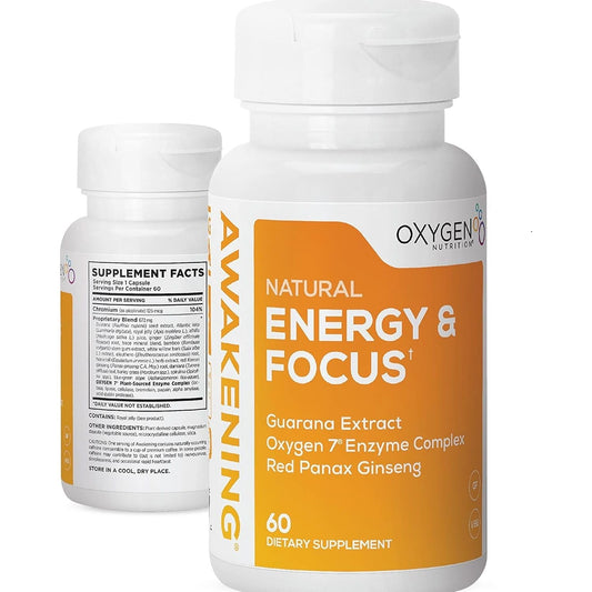 Awakening Natural Energy & Focus Nootropic Supplement for Focus, Energy, Mood & Clarity 60 Caps