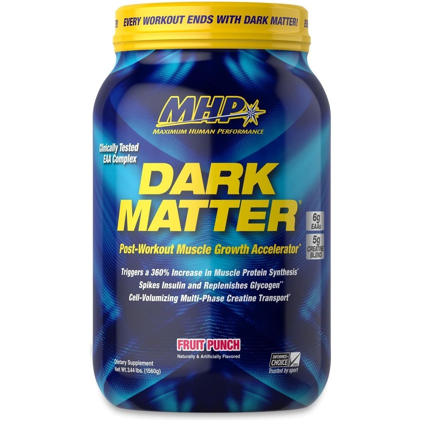 MHP Dark Matter Post Workout, Recovery Accelerator 20 Servings, 55 Oz