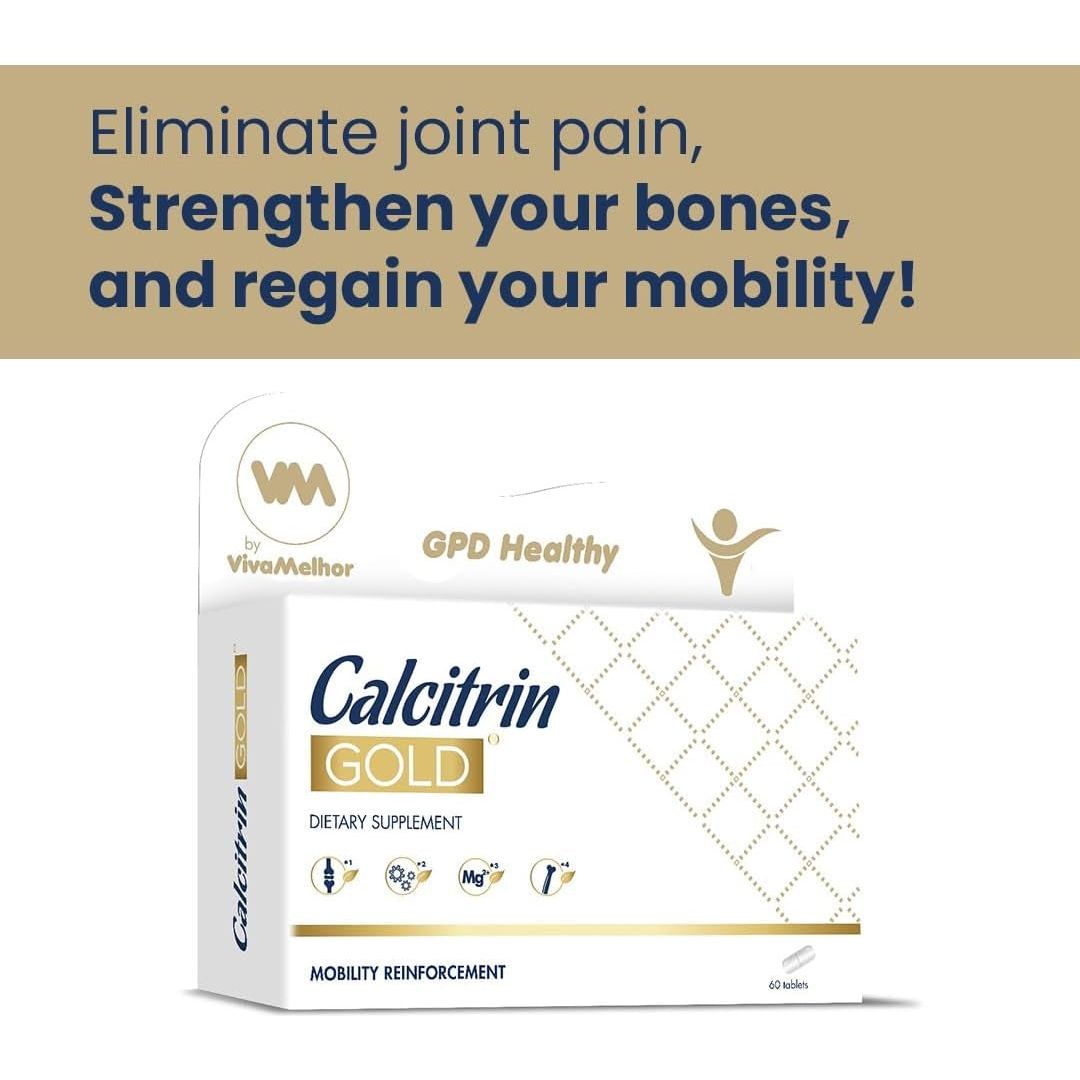 Calcitrin Gold Dietary Supplement, Mobility Reinforcement, 60 Tablets