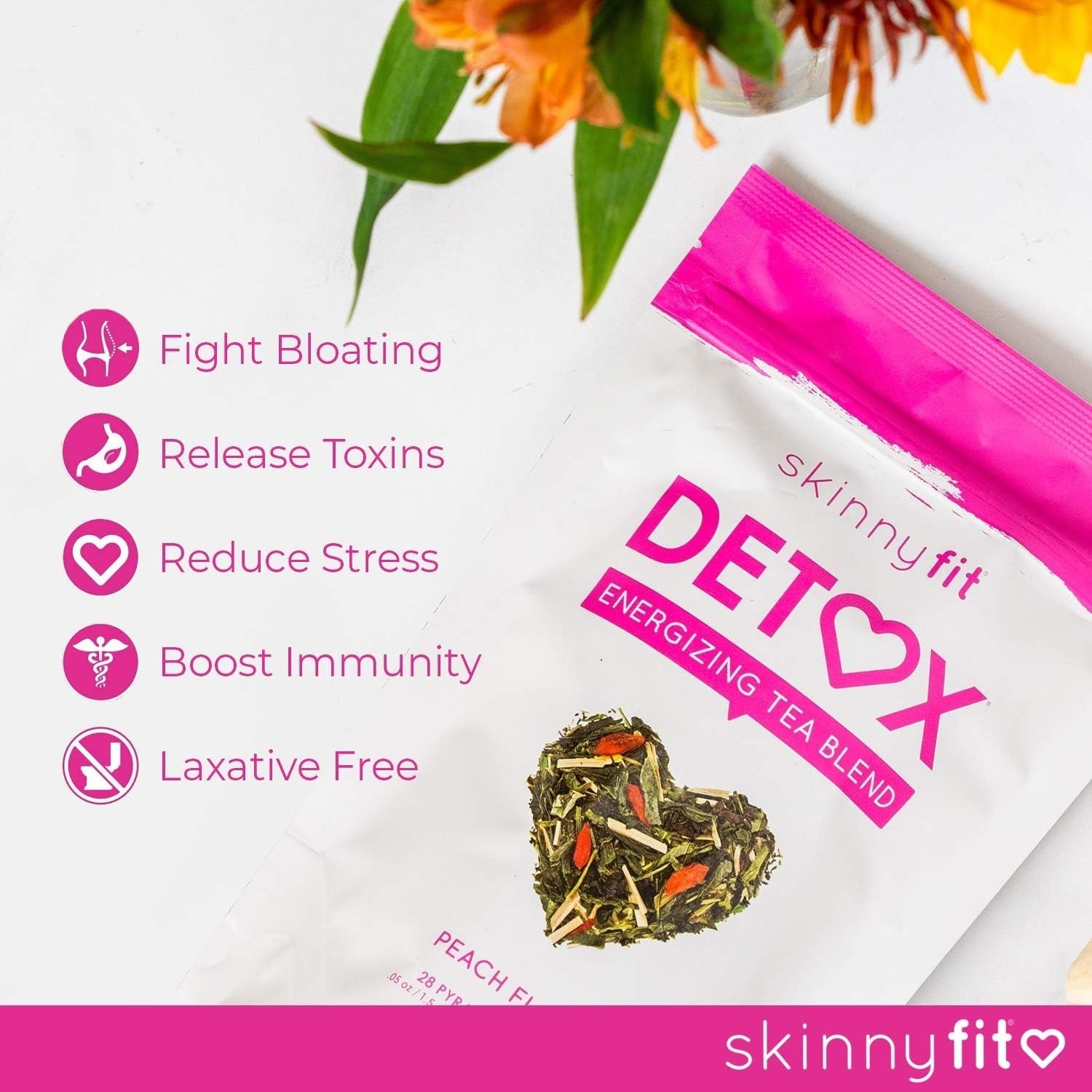 Skinnyfit Detox Tea: All-Natural, Laxative-Free, Supports a Healthy Weight 28 Servings