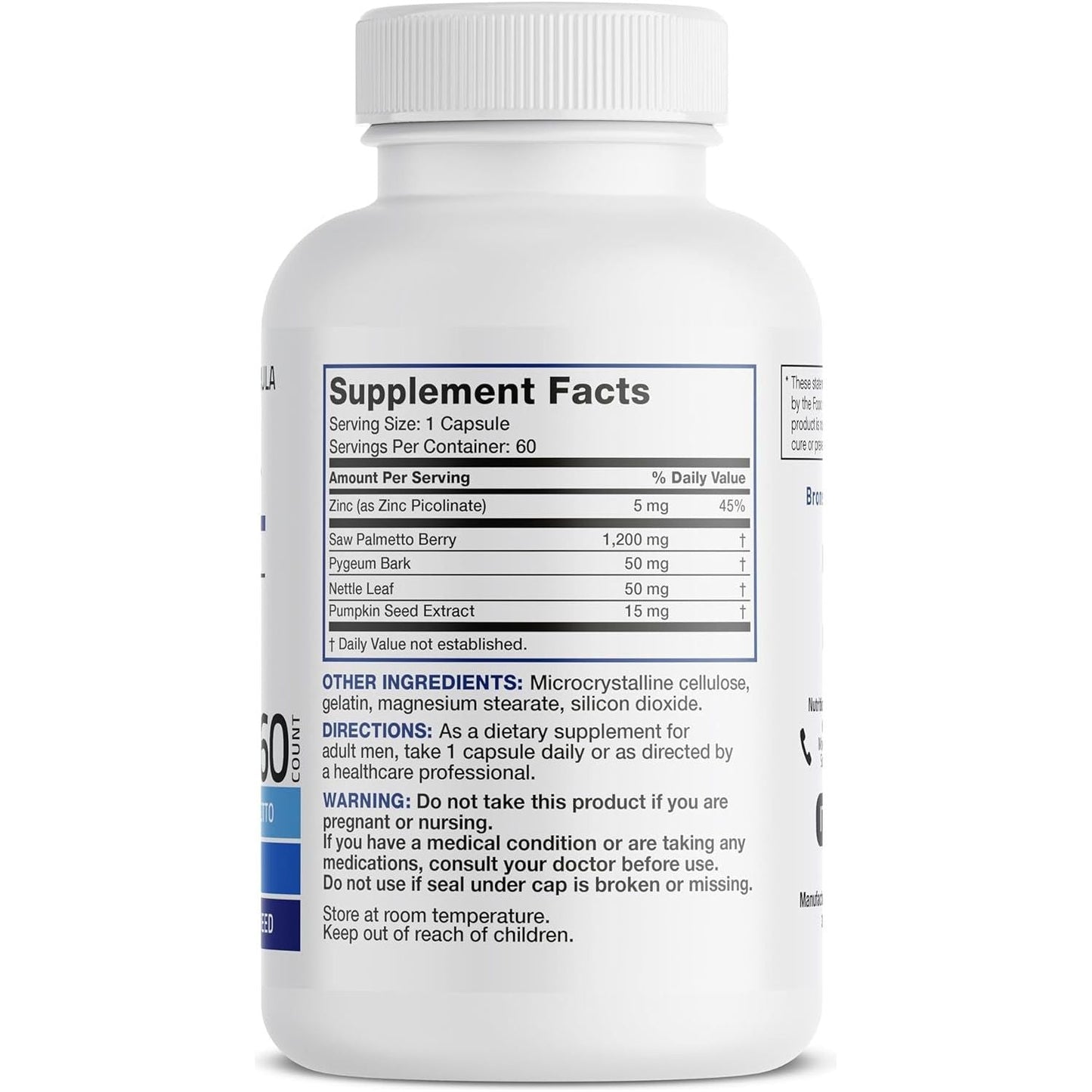 Bronson Prostate Health Support Supplement 60 Capsules