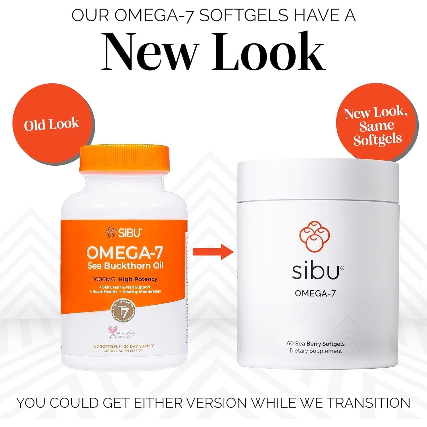 Sibu Omega-7 Softgels, Premium Organic Himalayan Sea Buckthorn Oil (30 Day Supply)