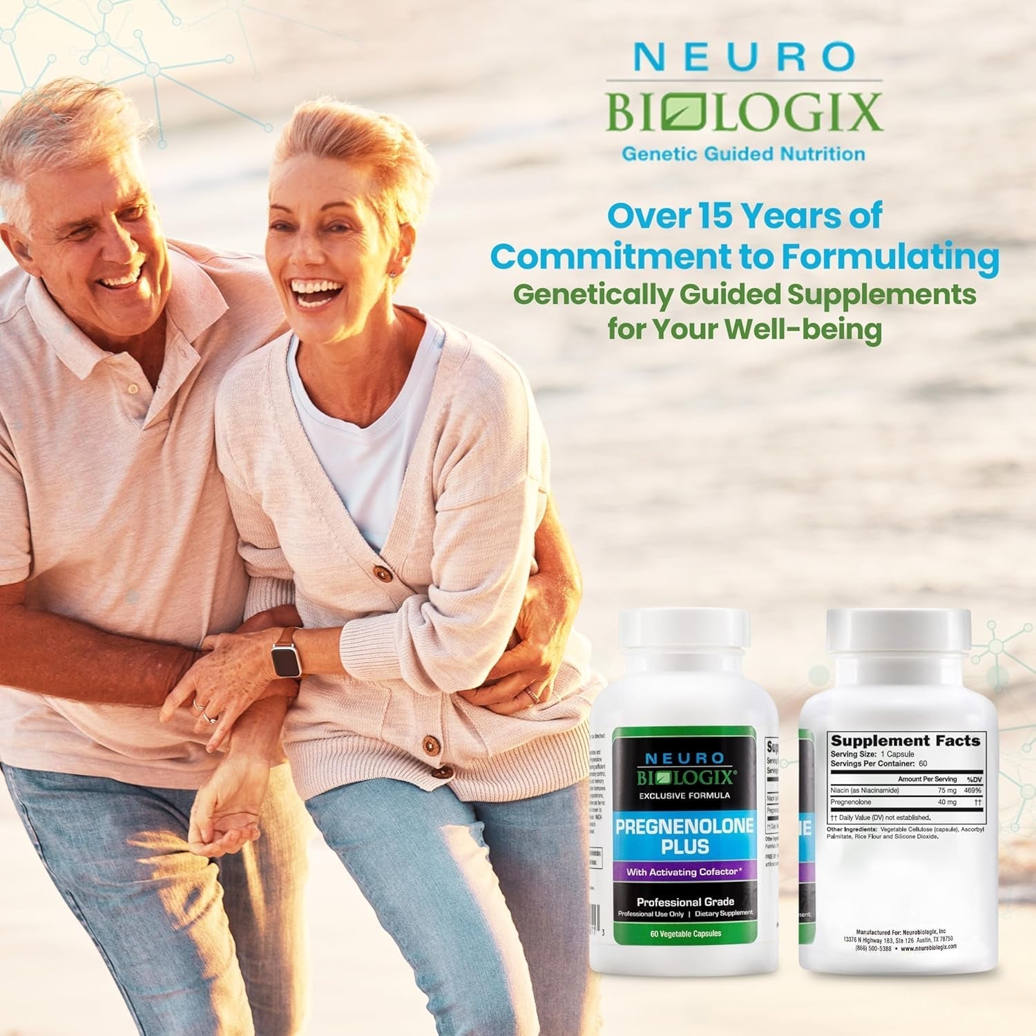 Pregnenolone plus Supplement for Women to Support Energy, Mood & Mental Clarity 60 Capsules