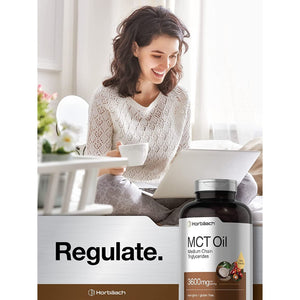 Horbäach Keto MCT Oil Capsules 3600Mg | 300 Softgels 