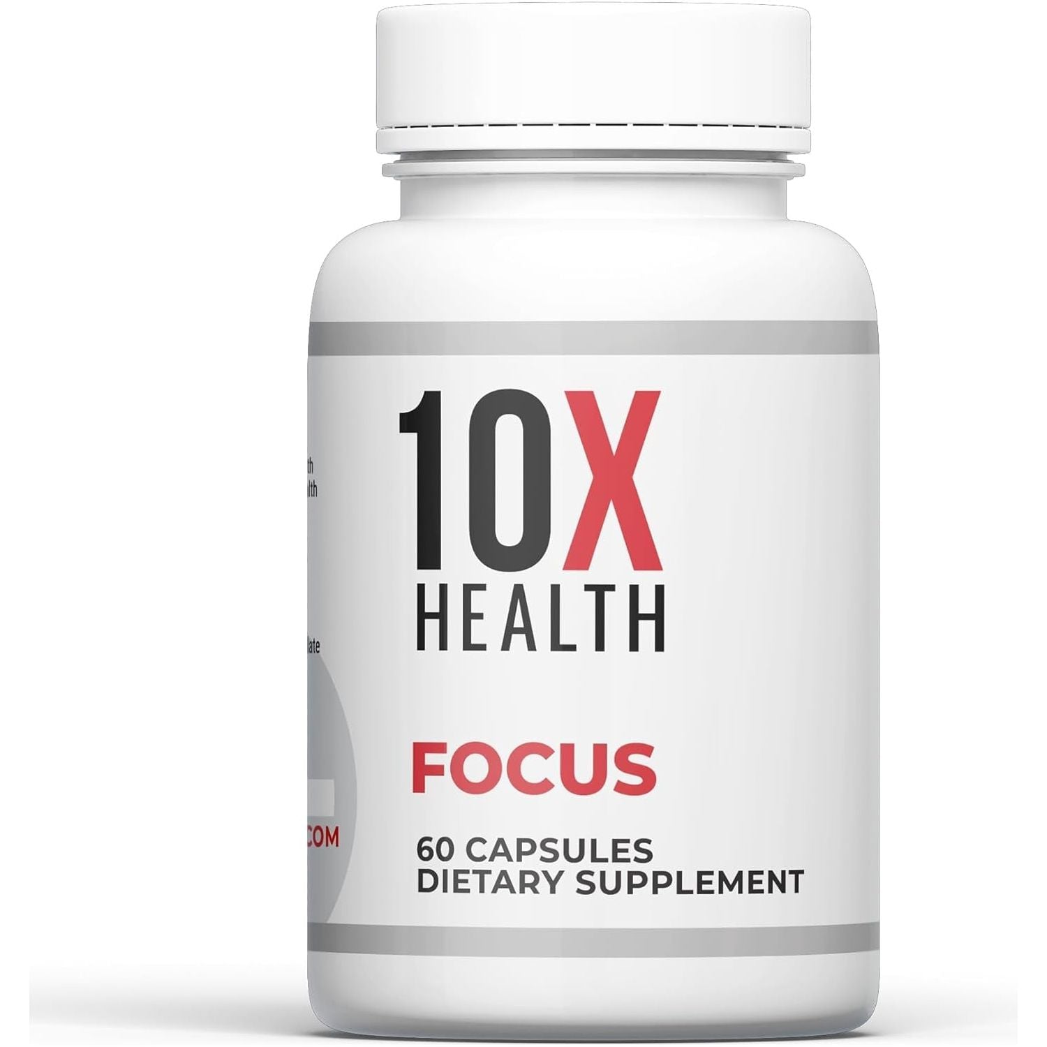 10X Health Focus Brain Supplements for Memory and Focus - 60 Capsules