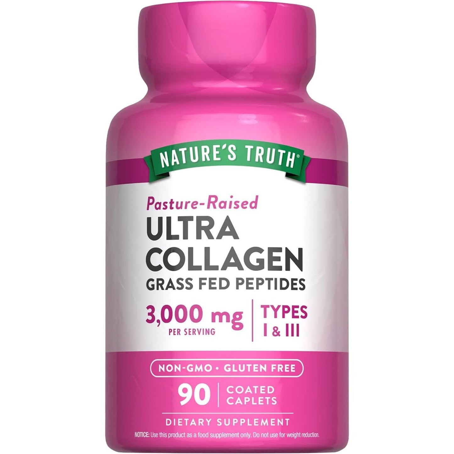 Nature'S Truth Collagen Peptides | 90 Caplets | Type 1 and 3 with Vitamin C