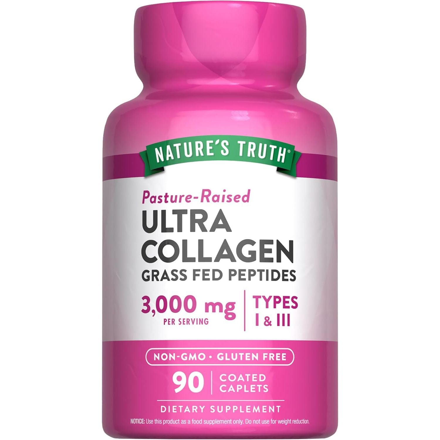 Nature'S Truth Collagen Peptides | 90 Caplets | Type 1 and 3 with Vitamin C