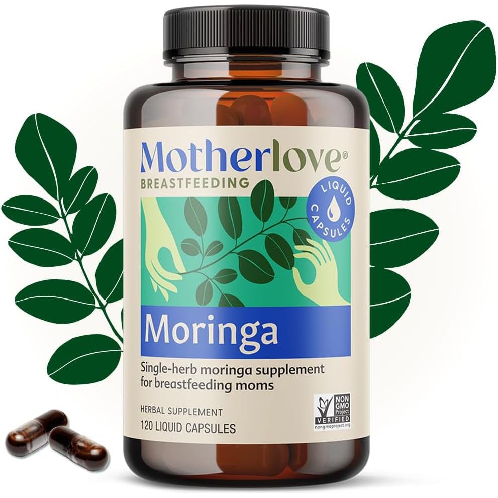 Motherlove Moringa Lactation Supplement to Support Breast Milk Supply (60 Liquid Caps)