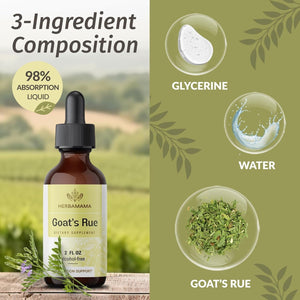 HERBAMAMA Goat'S Rue Tincture for Lactation Support - Breastfeeding Support Drops 28-Day Supply