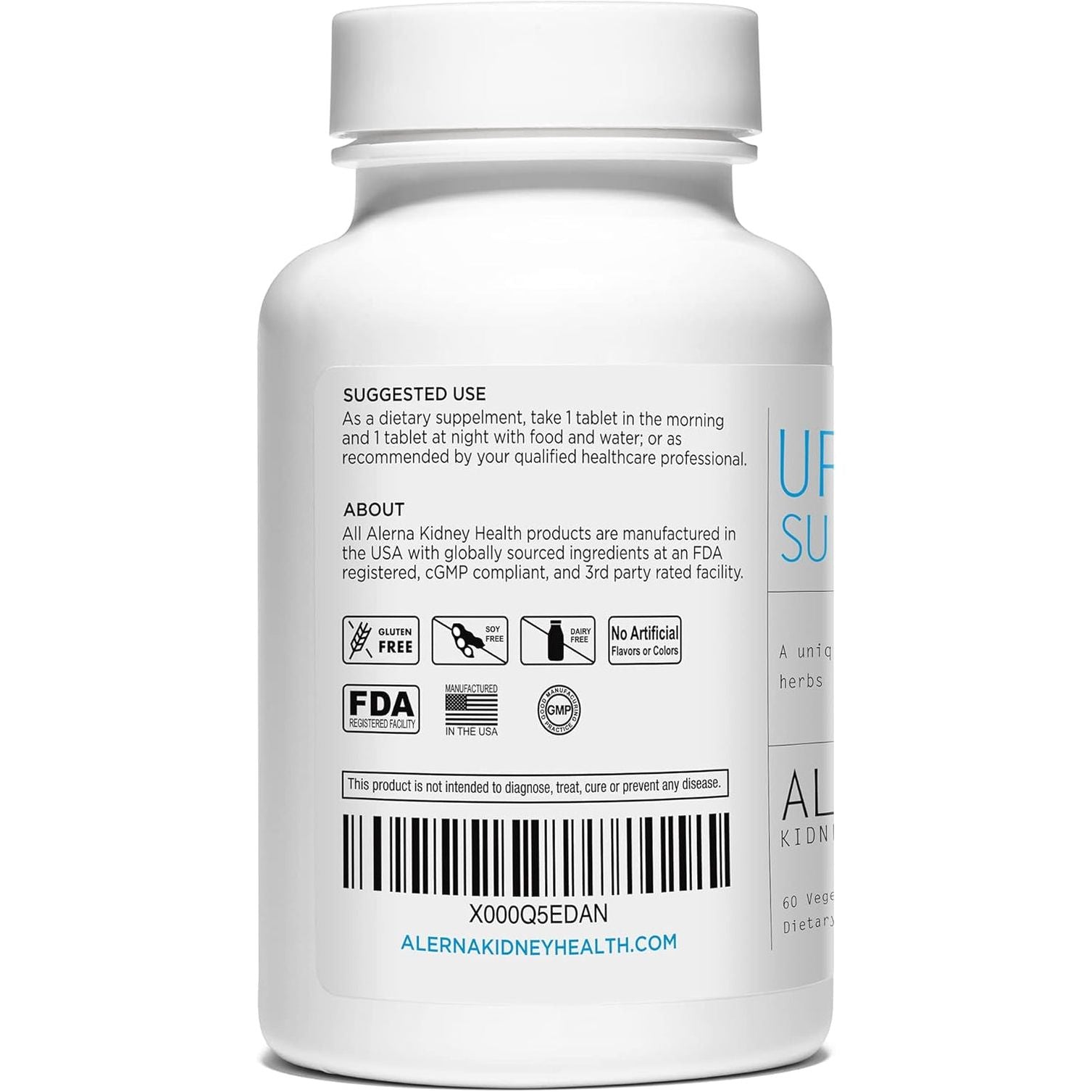 Uric Acid Support - Tart Cherry, Celery Extract, Turmeric, Quercetin - Support Normal Kidney Function - 60 Vegetarian Tablets