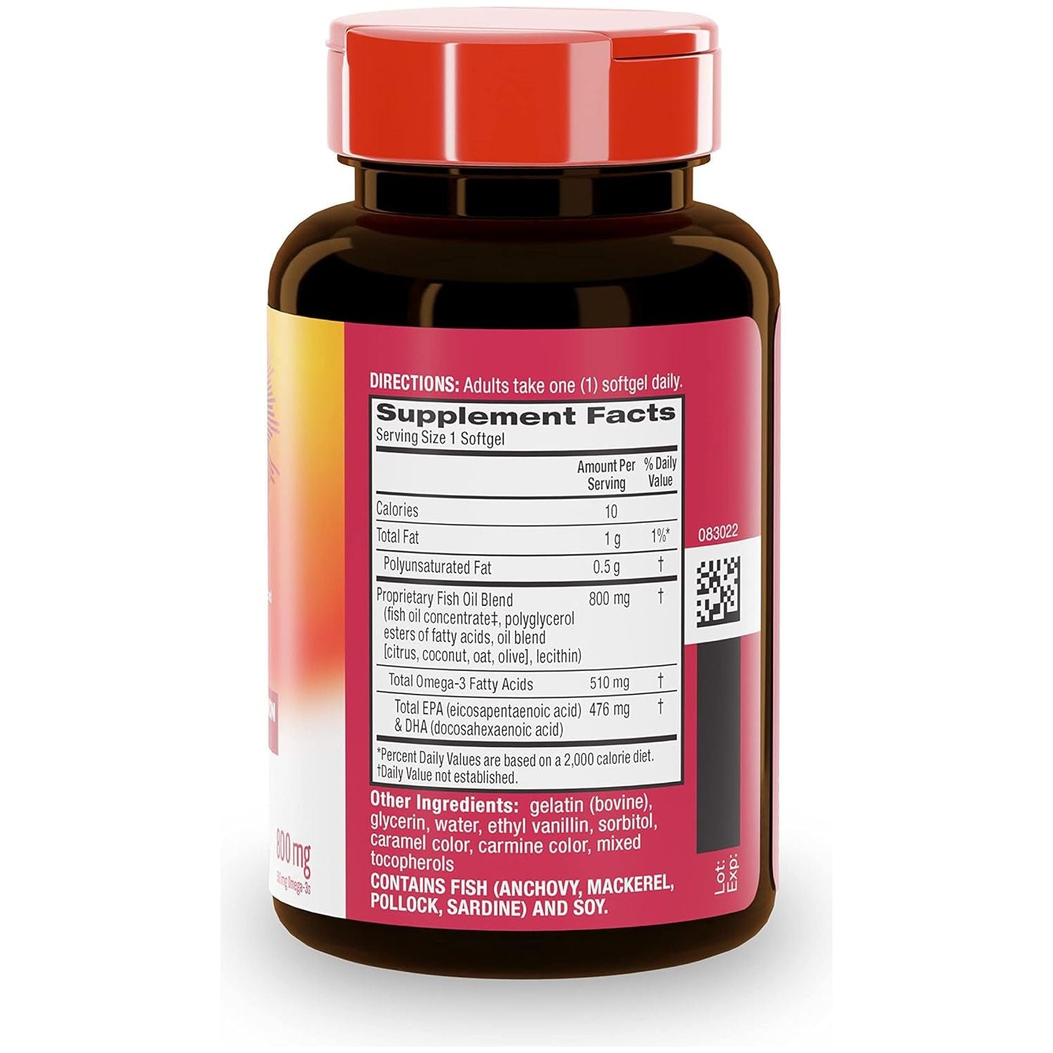 Megared Advanced 6X Absorption Softgels - Omega-3 Fish Oil Supplement 800Mg (80 Count)