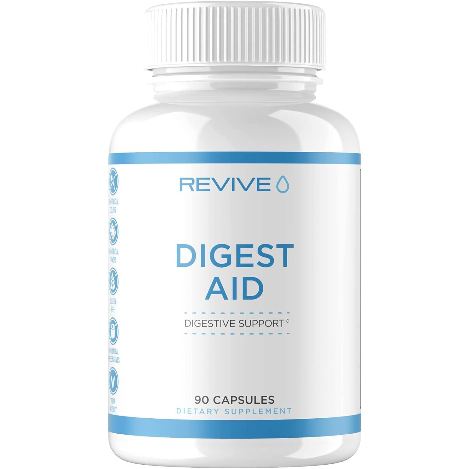 Revive MD | Digest Aid | Promotes the Digestion of Proteins, Fats, Starches & Fibers for Men and Women | 90 Capsules