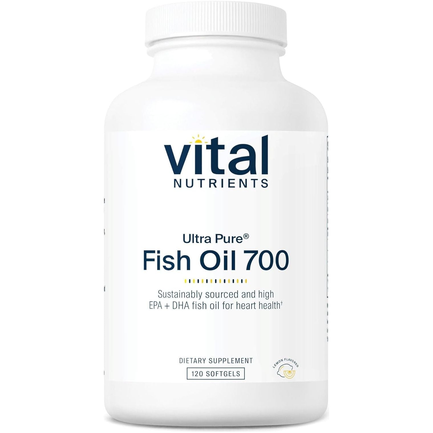 Vital Nutrients Ultra Pure® Fish Oil 700 | Supports Heart, Brain, and Joint Health 120 Softgels