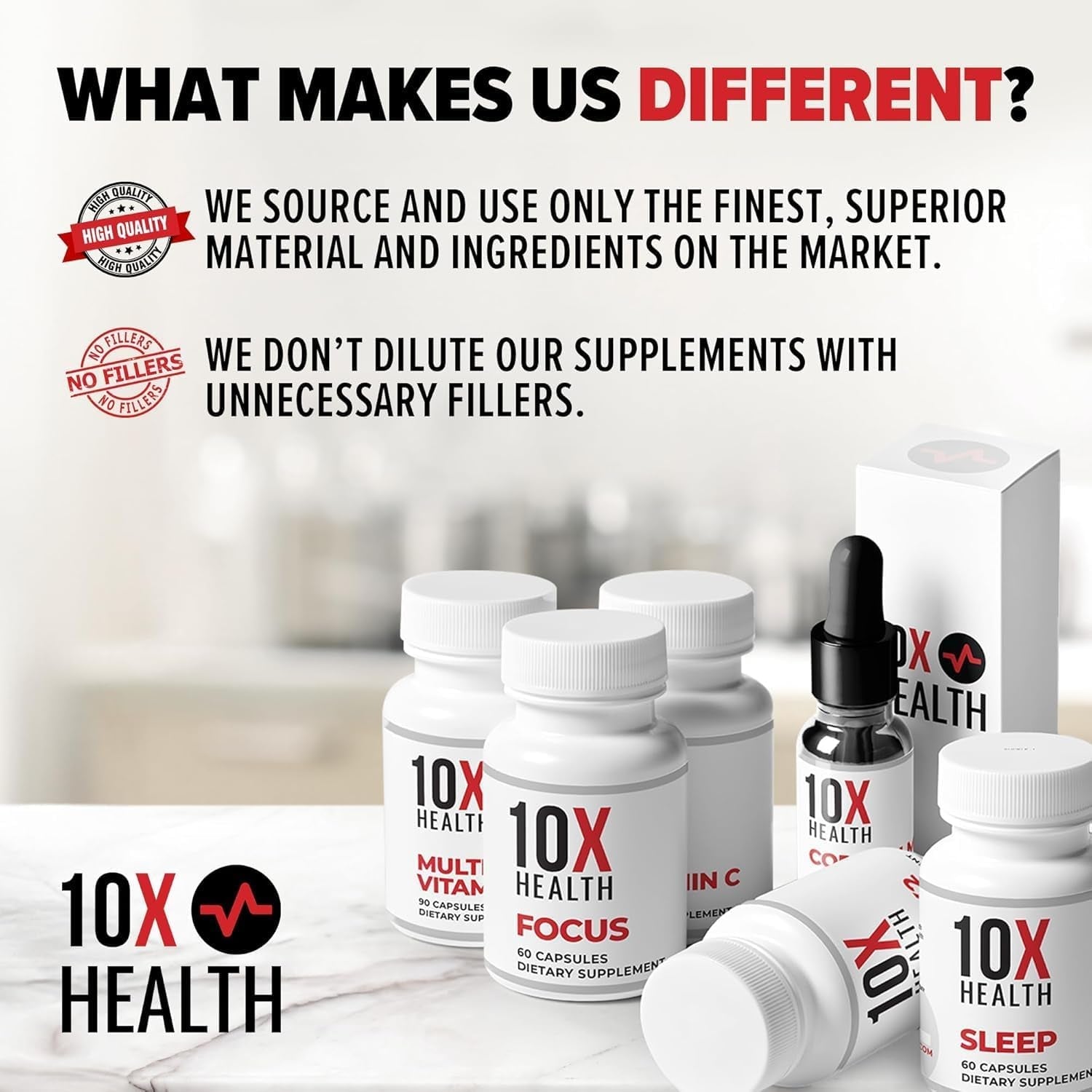 10X Health Superhuman Energy Methylene Blue Pharmaceutical Grade Liquid Drops with Black Pepper Extract (30 Ml)