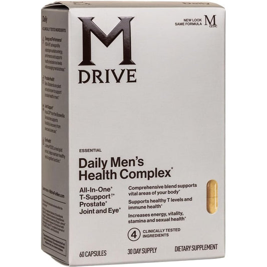 Mdrive Classic Testosterone Booster for Men, Support Healthy Prostate, Eyes, Joint, Energy, Stress Relief, 60Ct