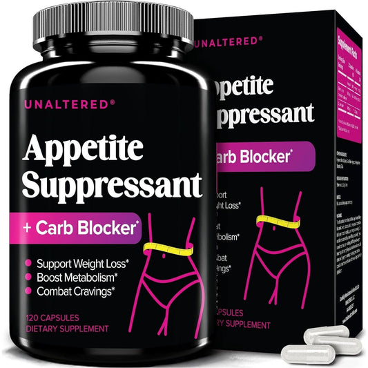 UNALTERED Appetite Suppressant for Women - Helps Manage Cravings, Promotes Fullness, & Supports Weight Loss - 120 Capsules