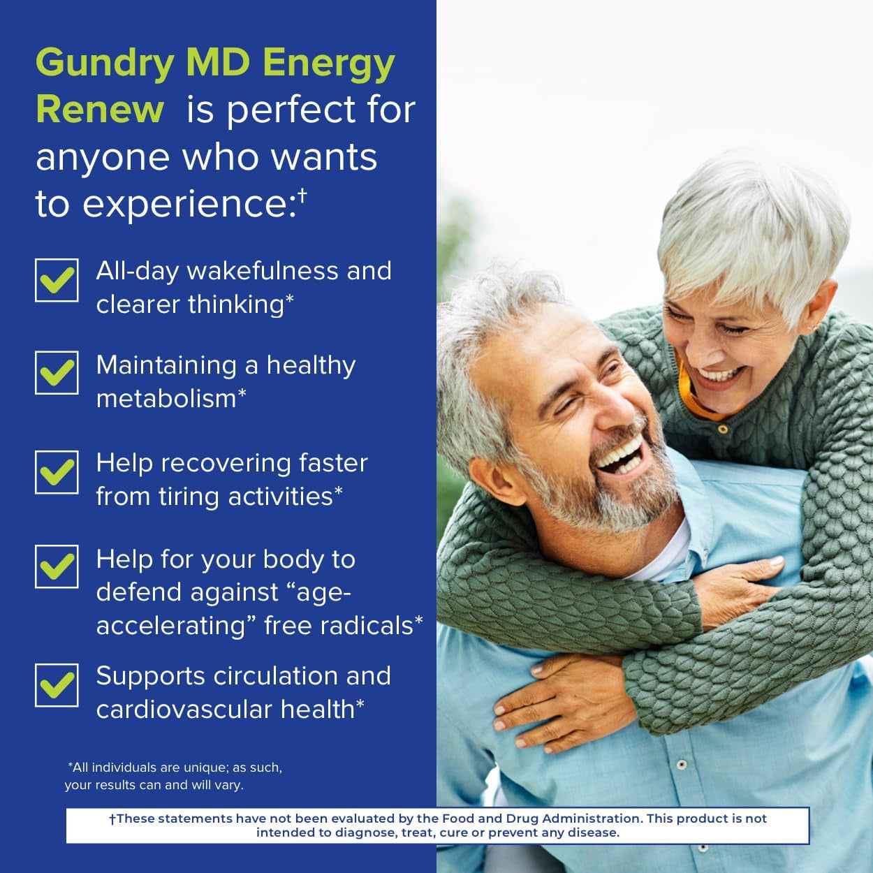 Gundry MD® Energy Renew Muscle Recovery and Cardiovascular Health Support Supplement, 30 Servings