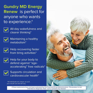 Gundry MD® Energy Renew Muscle Recovery and Cardiovascular Health Support Supplement, 30 Servings