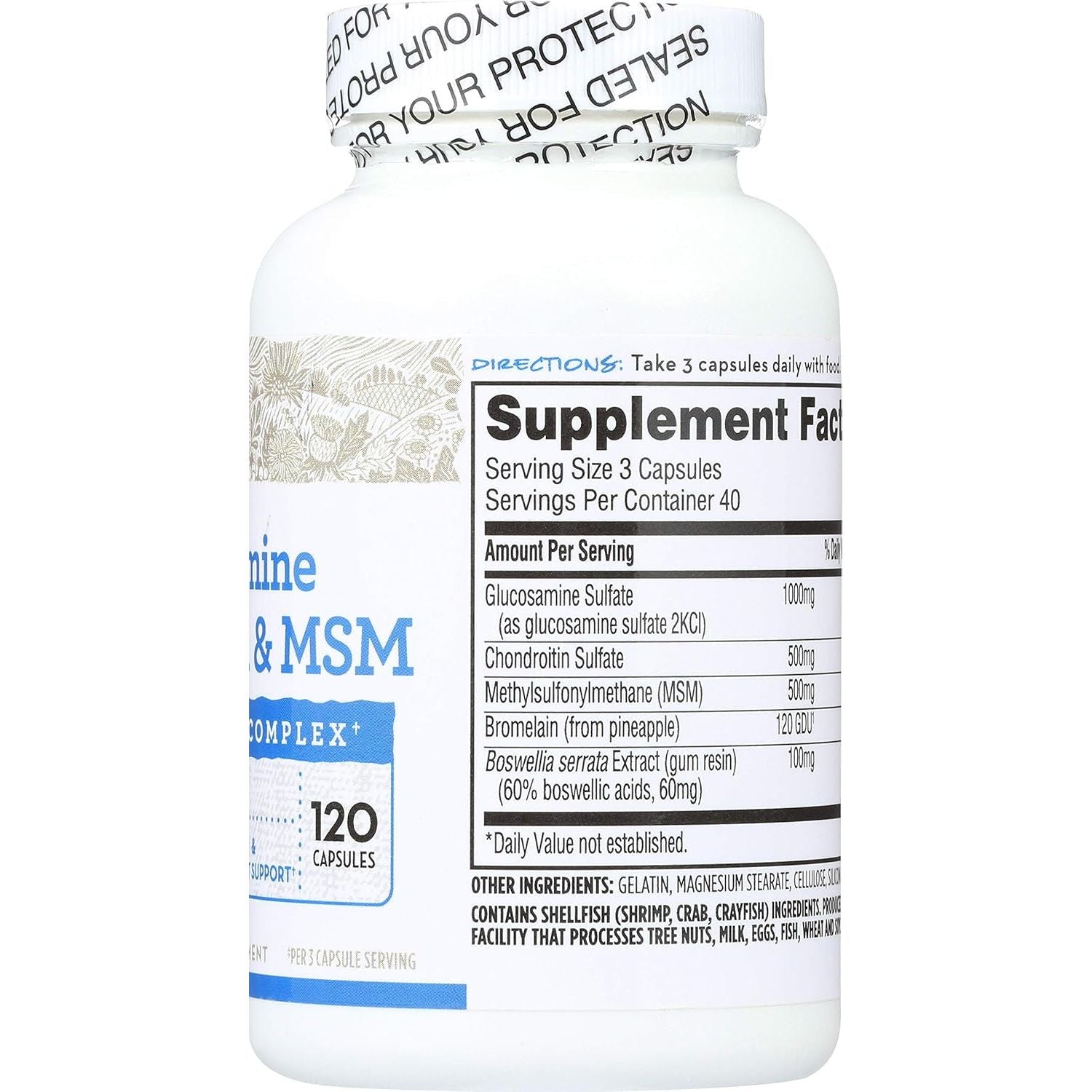 365 Everyday Value, Glucosamine Chondroitin & MSM, 120 Ct