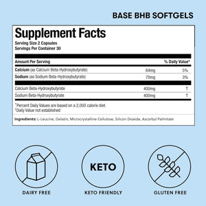 Perfect Keto Exogenous Ketones Capsules, Gluten Free BHB Salts Supplement for Ketosis & Fasting 60 Count
