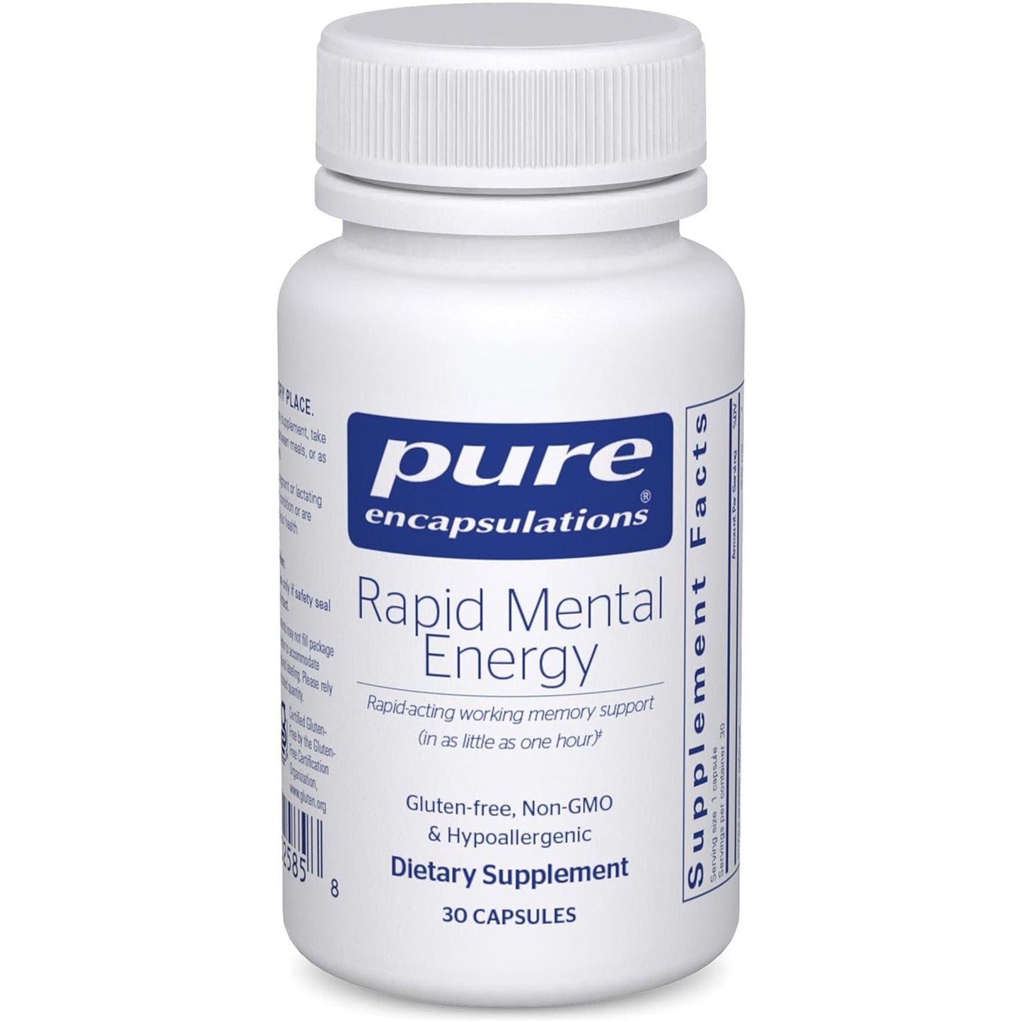 Pure Encapsulations Rapid Mental Energy - Vegan Memory Supplement to Support Brain Health - 30 Capsules