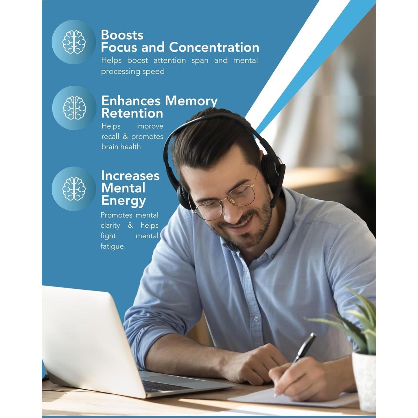 Nuclarity - Premium Nootropic Brain Supplement - Focus, Energy, Memory Booster