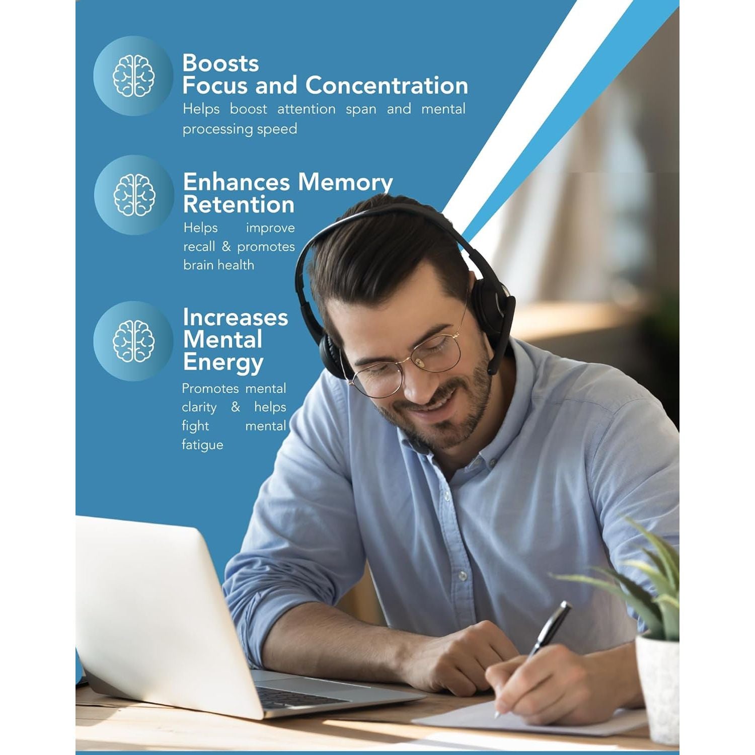 Nuclarity - Premium Nootropic Brain Supplement - Focus, Energy, Memory Booster