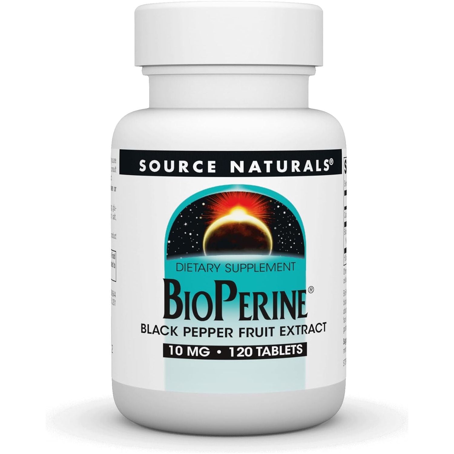Source Naturals Bioperine - Black Pepper Fruit Extract, Promotes Nutrient Absorption* 10 Mg, 120 Tablets