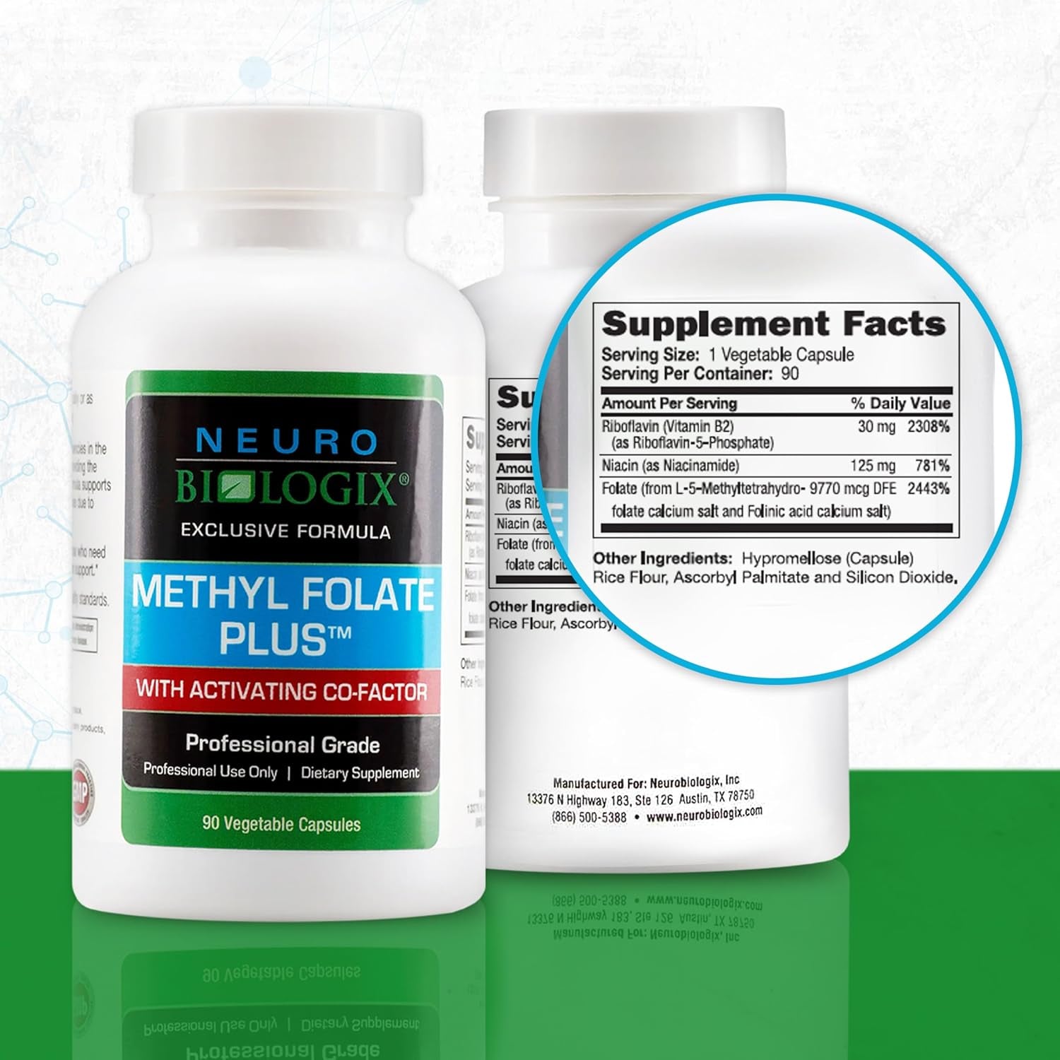 Methyl Folate plus - Advanced Blend of L-5-Methylfolate, Folinic Acid & B Vitamins for Methylation Support