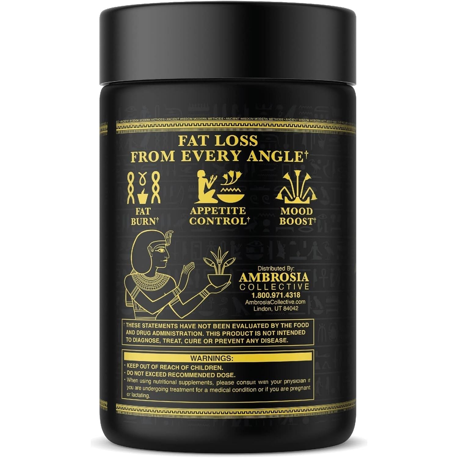 Ambrosia Ember™ Thermogenic Fat Burner & Appetite Support Supplement Pills