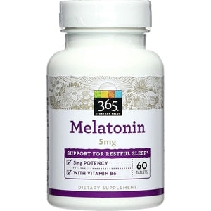 365 by Whole Foods Market - Melatonin 5Mg 60 Count - Suppviv