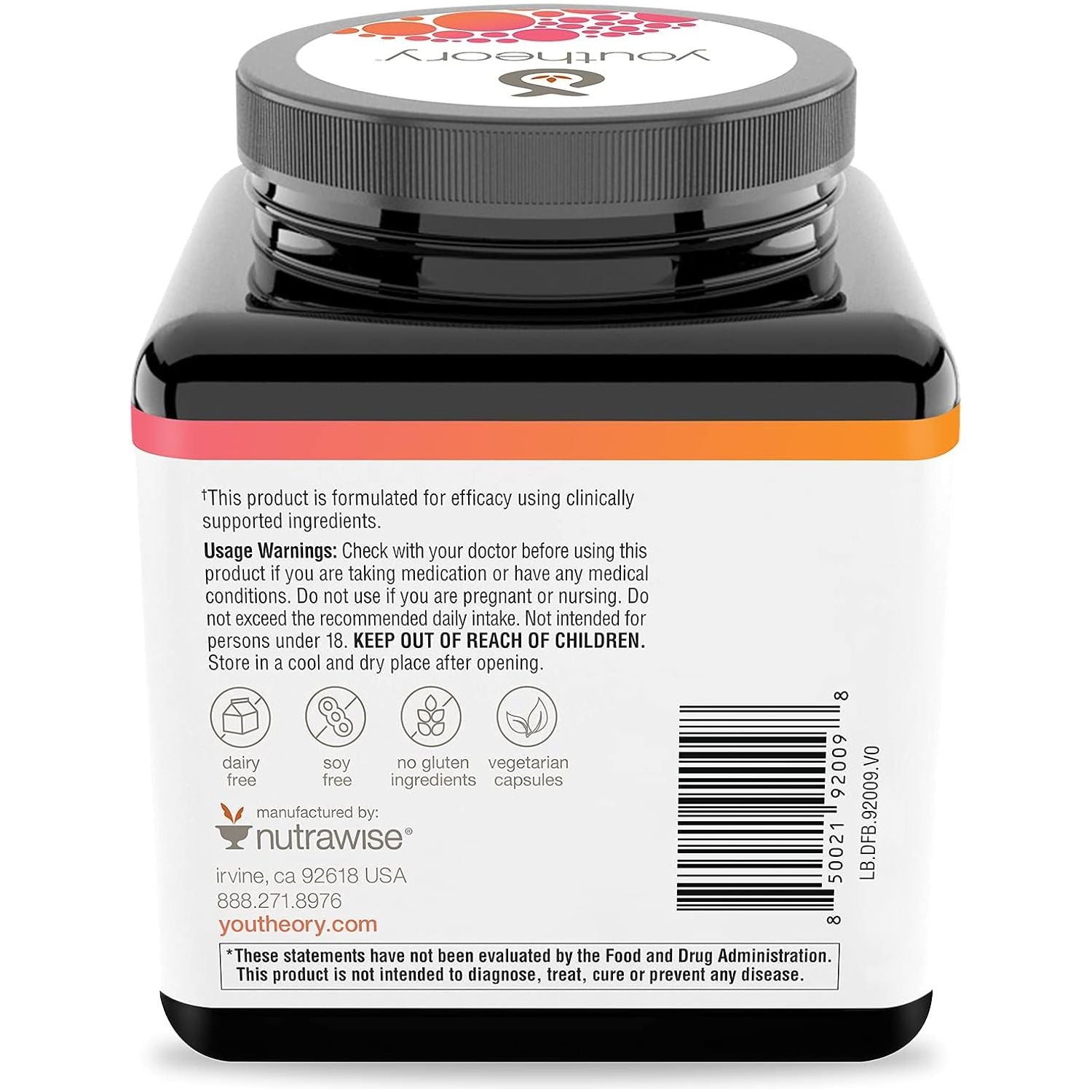 Youtheory Daily Fat Burner - Supports Body Composition & Metabolism - 60 Capsules