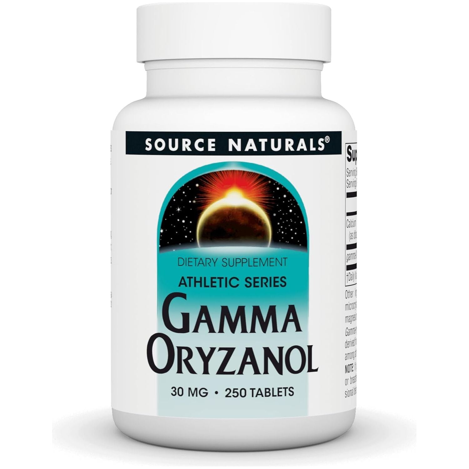 Source Naturals Gamma Oryzanol, Athletic Series Dietary Supplement, 30 MG - 250 Tablets