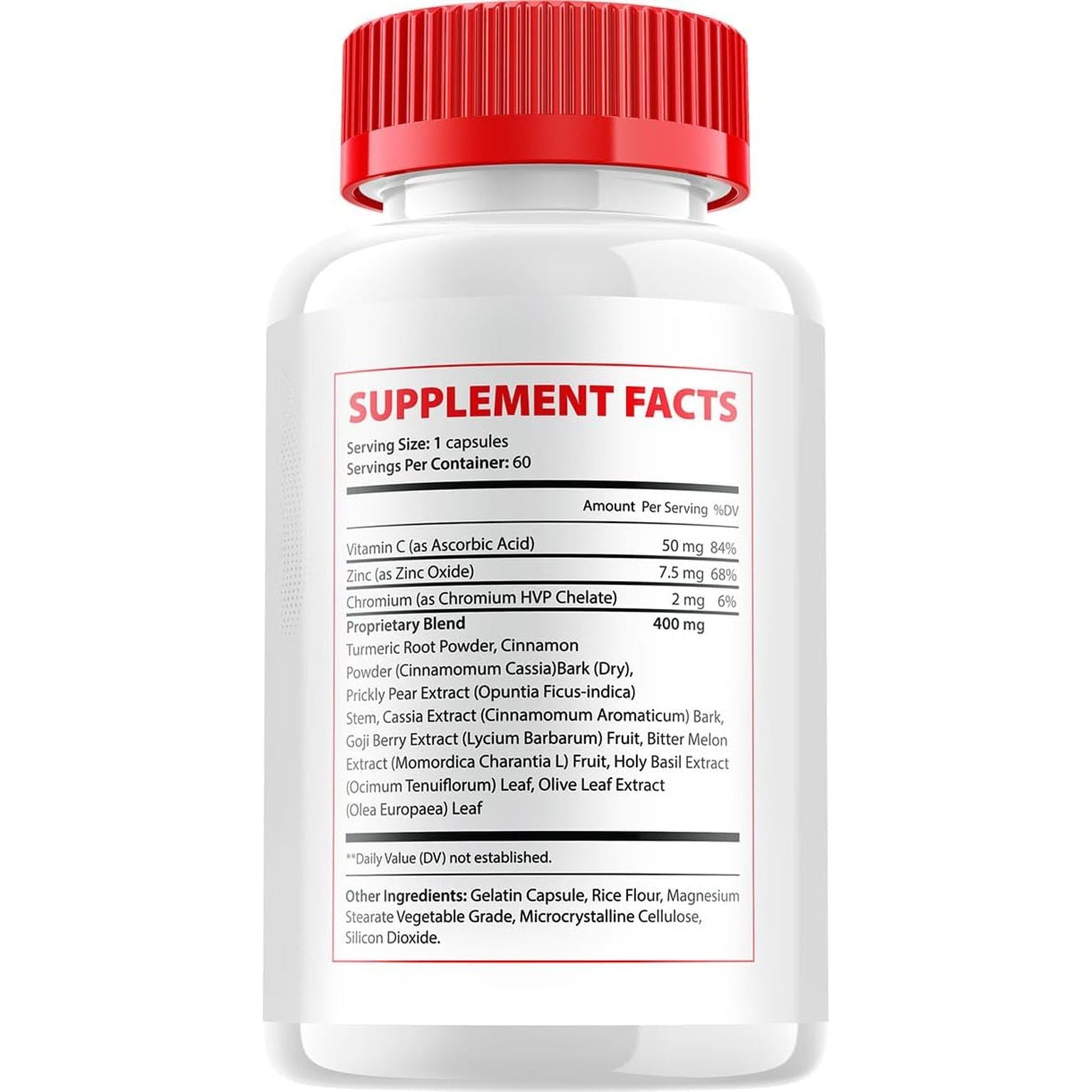 Advanced Gluco Renu Capsules, All Natural Formula to Maintain Healthy Levels (60 Capsules)