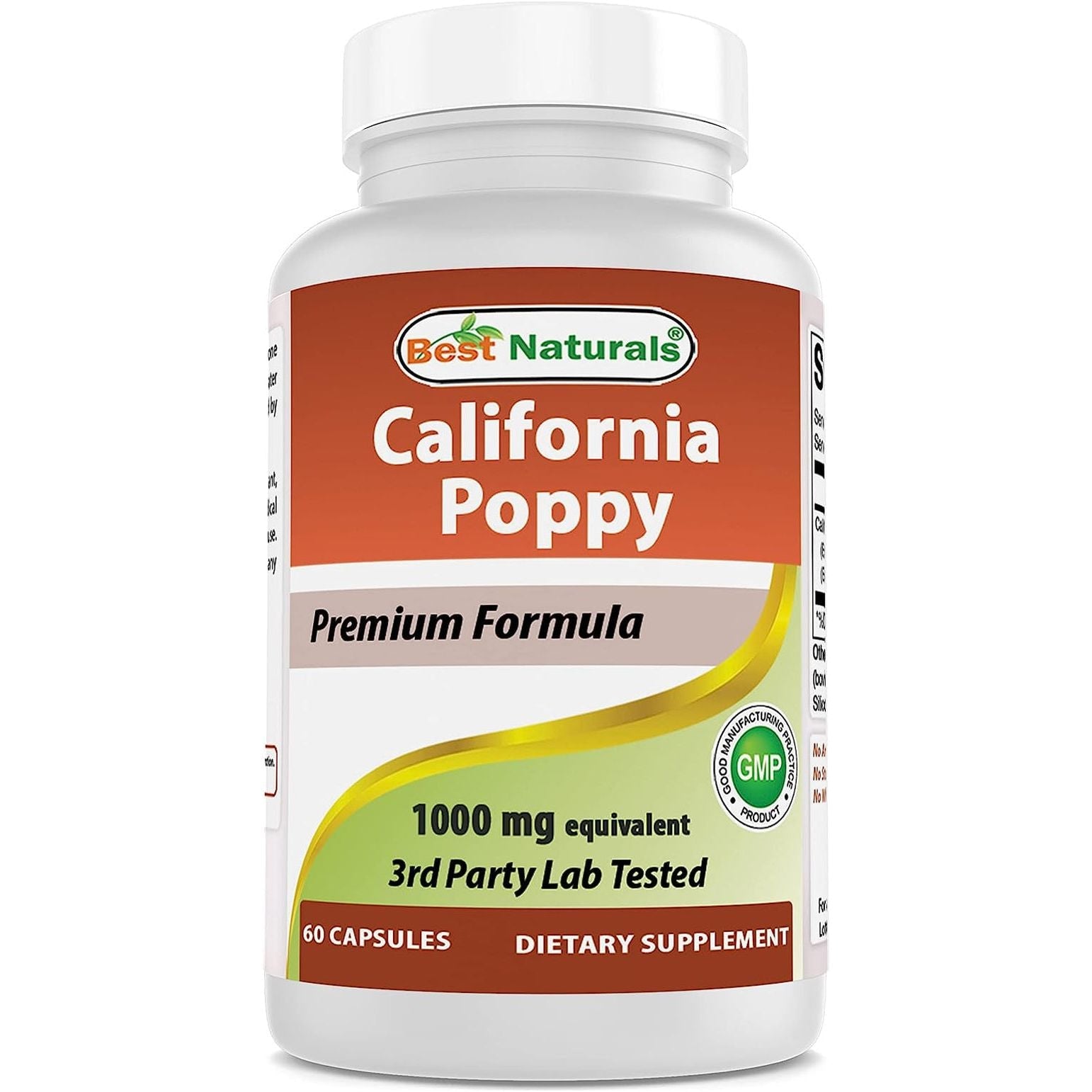 Best Naturals California Poppy 1000 Mg Equivalent - 60 Capsules