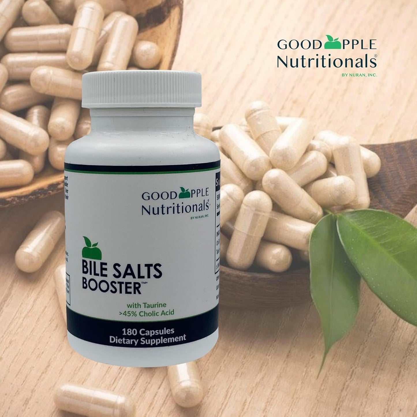 Bile Salts Booster | Supports Gallbladder/No Gallbladder | Gas & Bloating | Digestive Aid Especially Fats | 180 Capsules - 110 Mg
