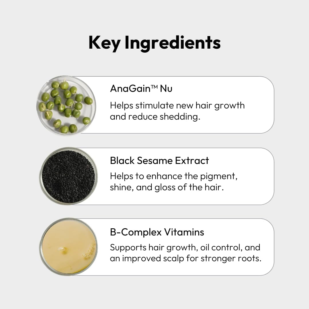 Bigvita Hair Growth Supplement, Lab Tested for Thicker, Fuller Hair, Faster Growth with Anagain 1 Month Supply