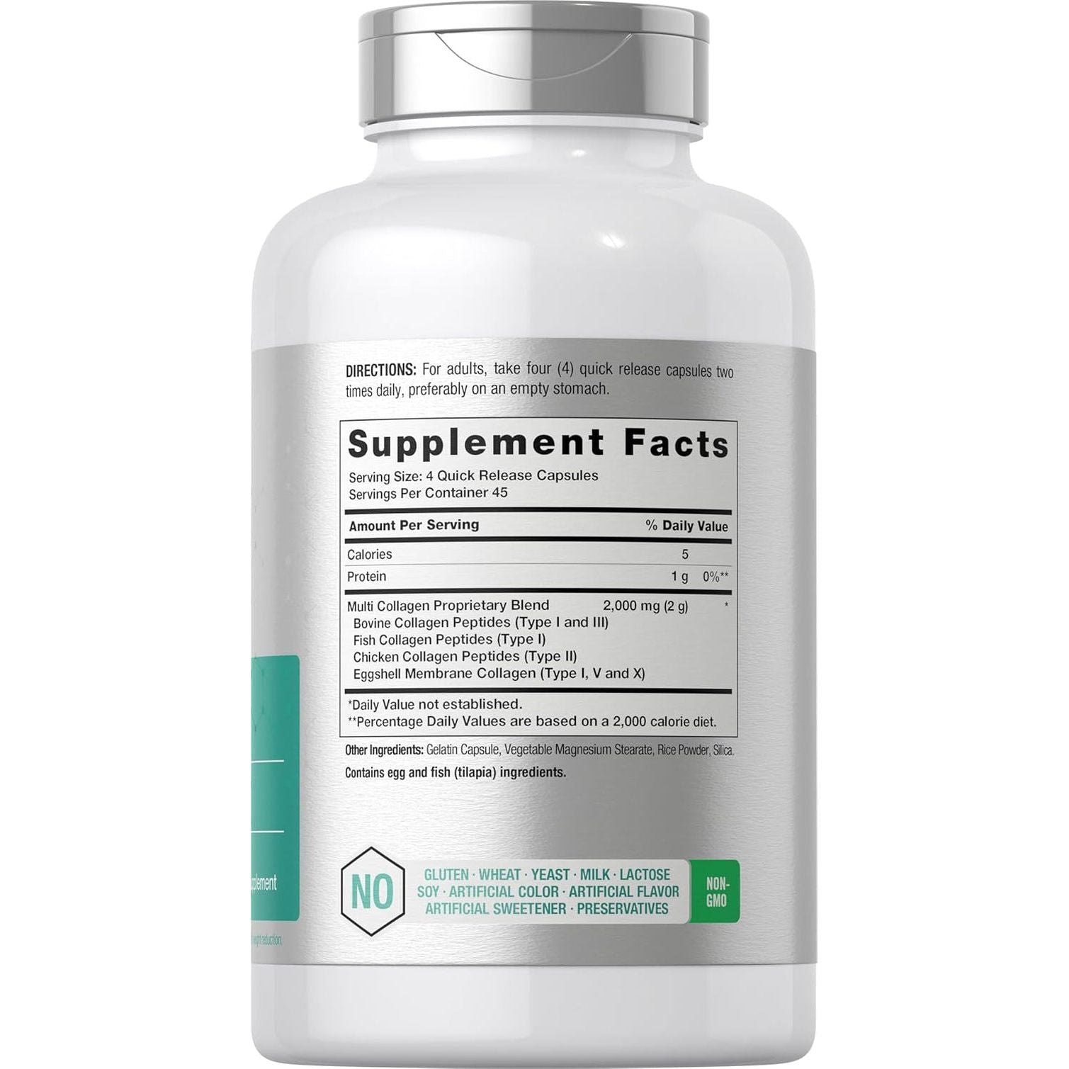 Horbäach Multi Collagen Protein 2000 Mg | 180 Capsules