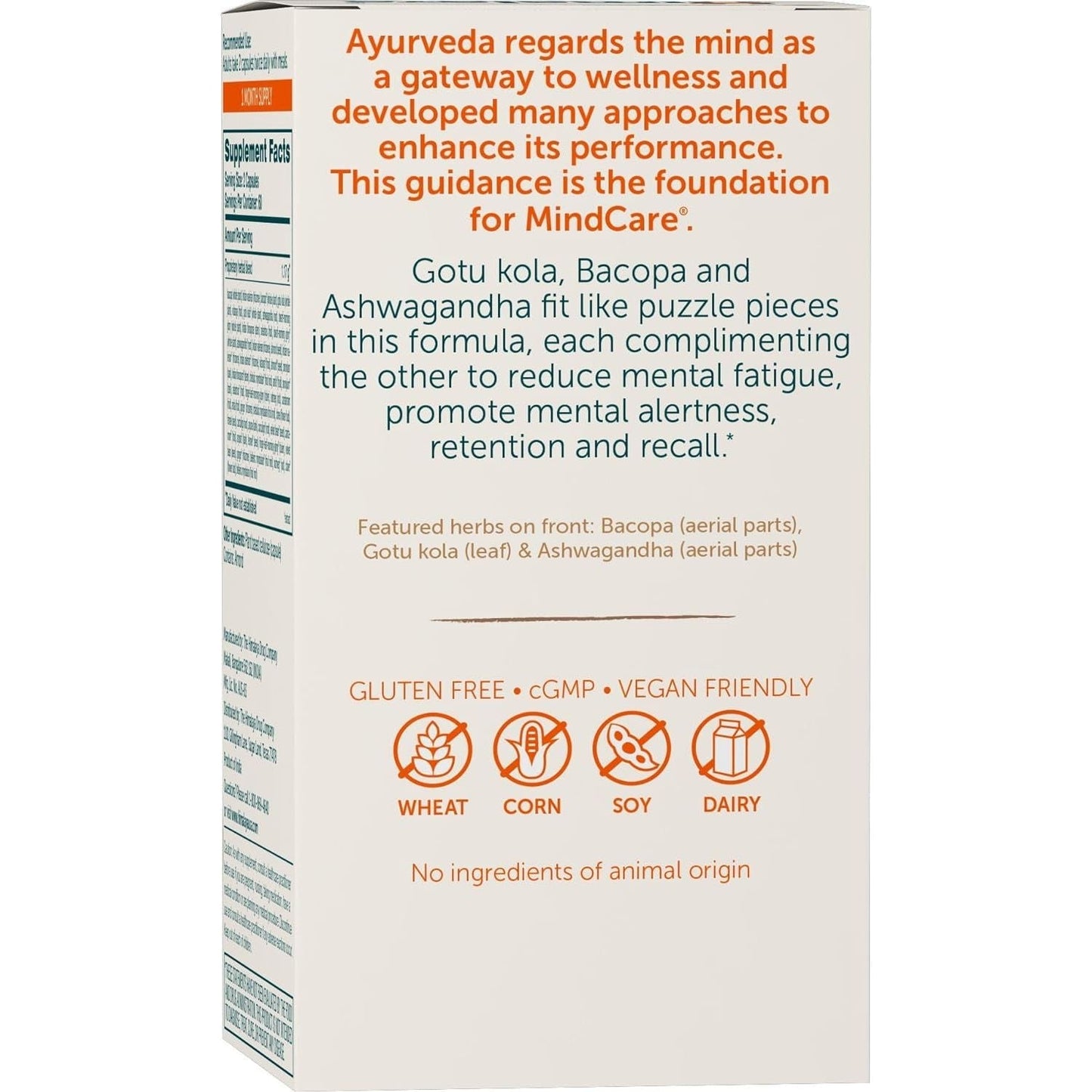 Himalaya Mindcare, Nootropic Brain Supplement Booster 1170 Mg, 120 Capsules