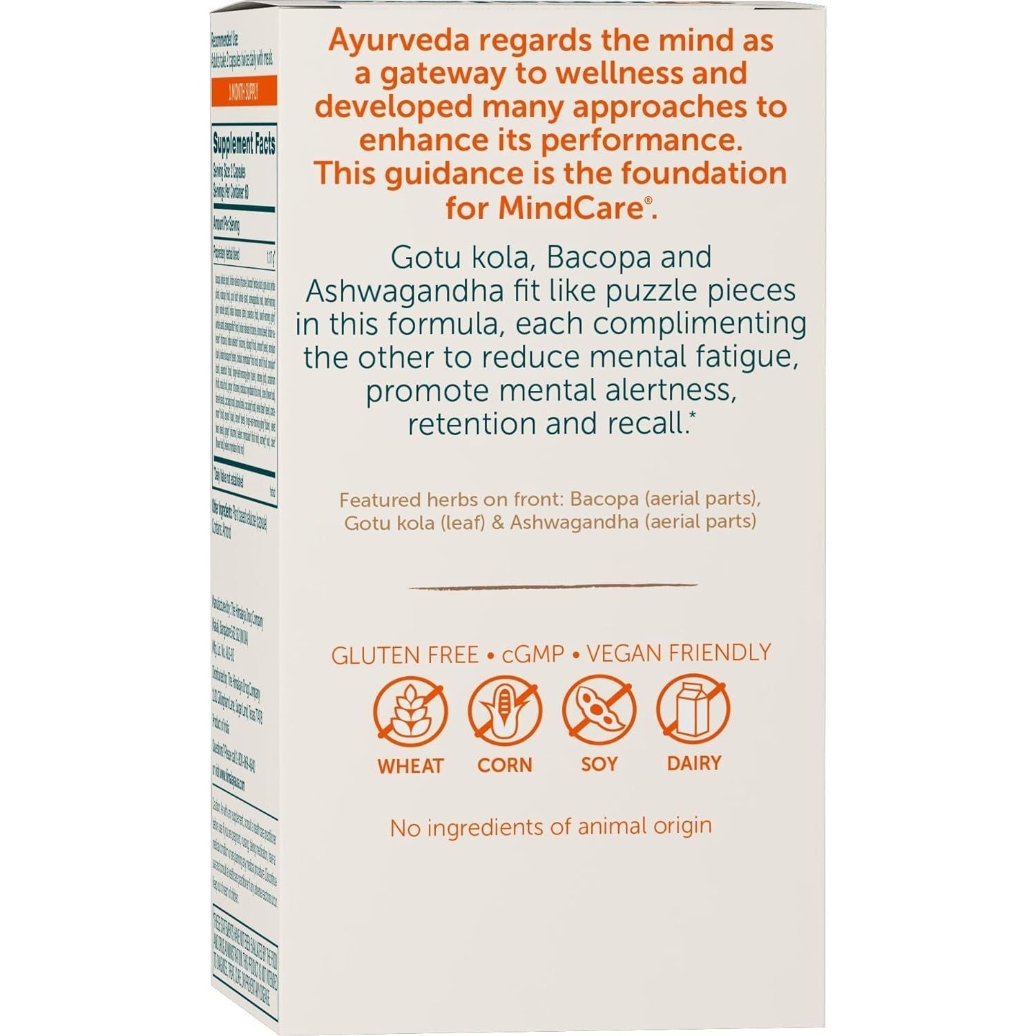 Himalaya Mindcare, Nootropic Brain Supplement Booster 1170 Mg, 120 Capsules