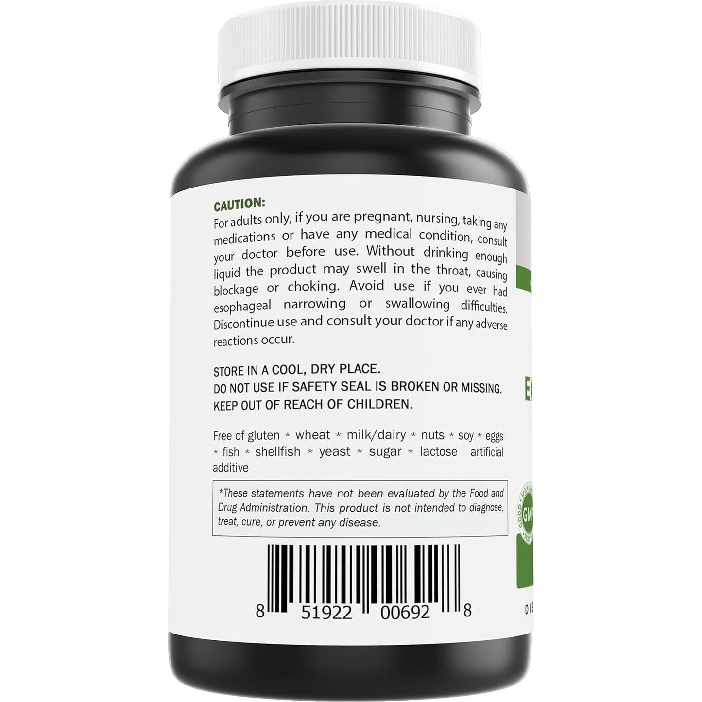 Brieofood Moringa Oleifera Extract 10:1 1500 Mg - Moringa Leaf Green Superfood 180 Capsules