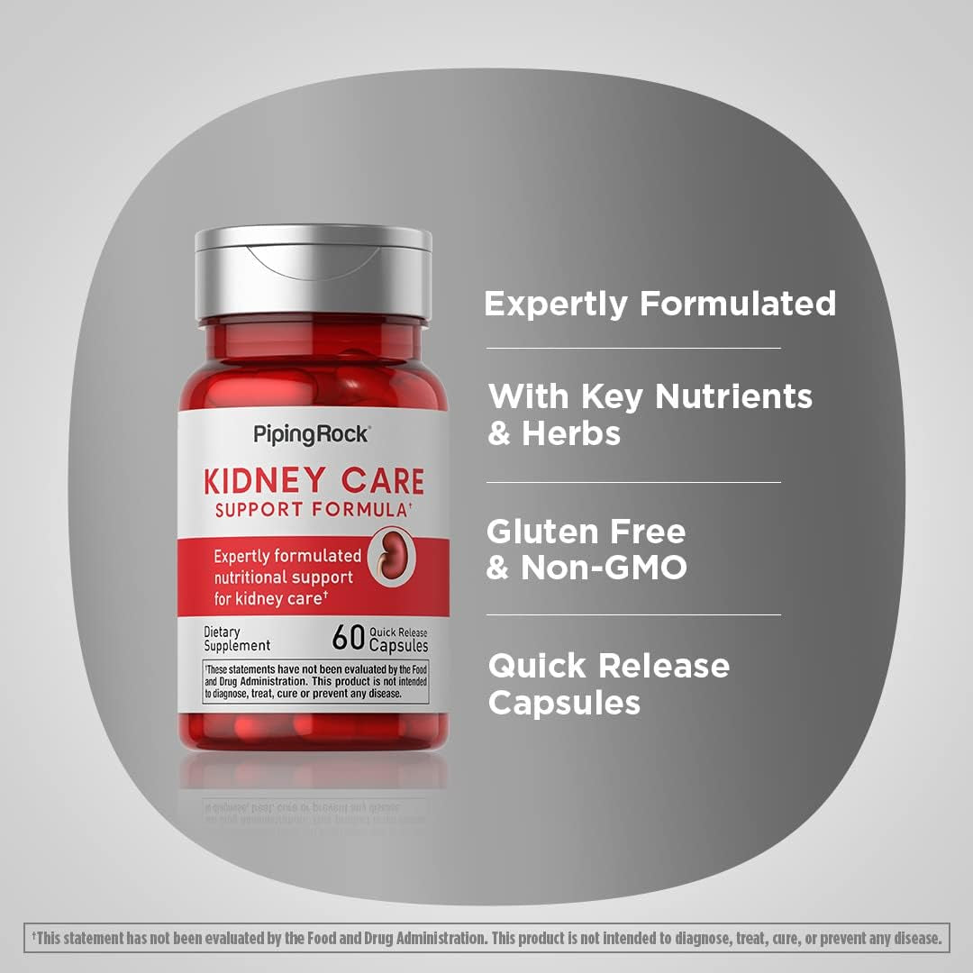 Piping Rock Kidney Support Supplement | 60 Capsules