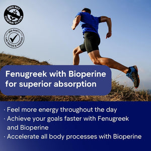 Fenugreek Capsules, 2410Mg per Capsule, 120 Count