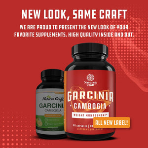 Strong Garcinia Cambogia Extract Capsules with 60% HCA - 60 Count
