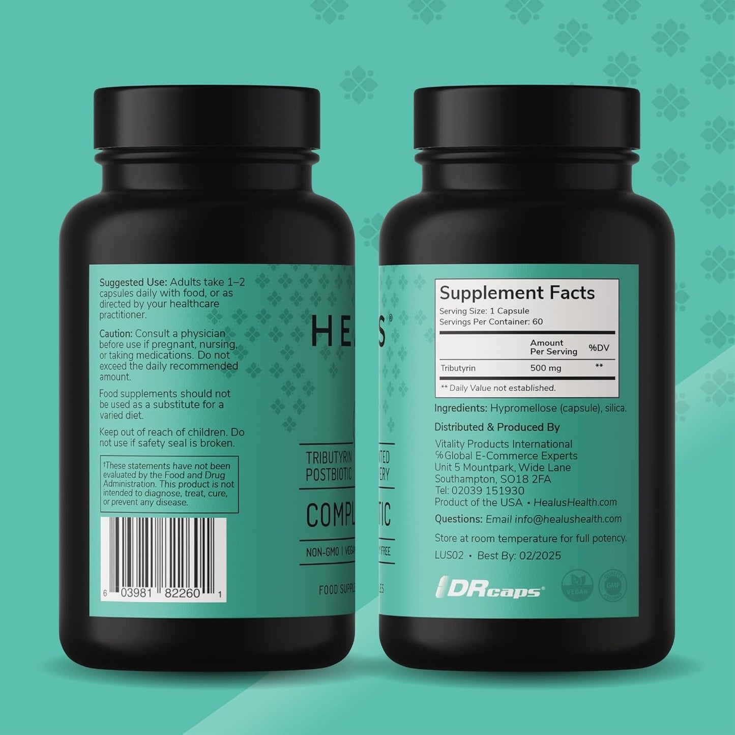 Complete Biotic - Postbiotic Tributyrin Supplement - Postbiotics for Gut Health - Butyrate Gut Health Supplement