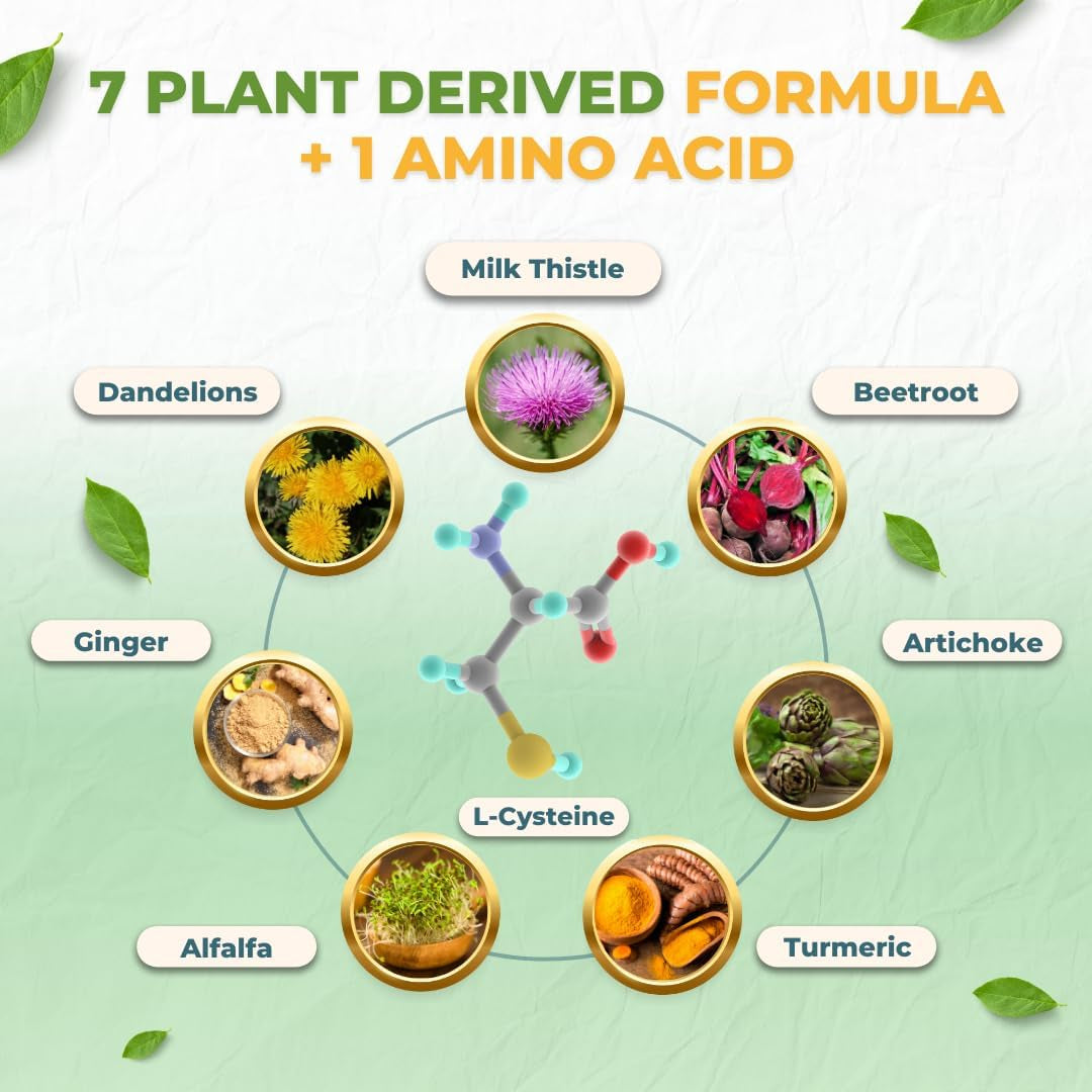 Vital Liver Support - Premium Liver Cleanse & Repair Formula with Milk Thistle